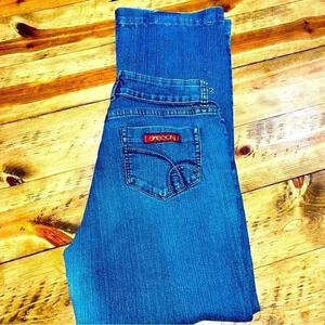 Sasson Jeans, flared legs, interesting stitched hem, vintage 80’s jeans